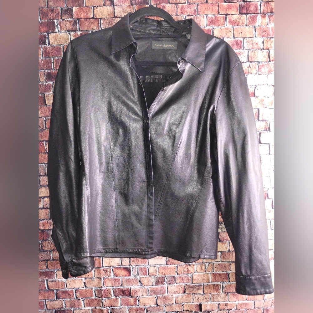Leather Banana Republic Jacket